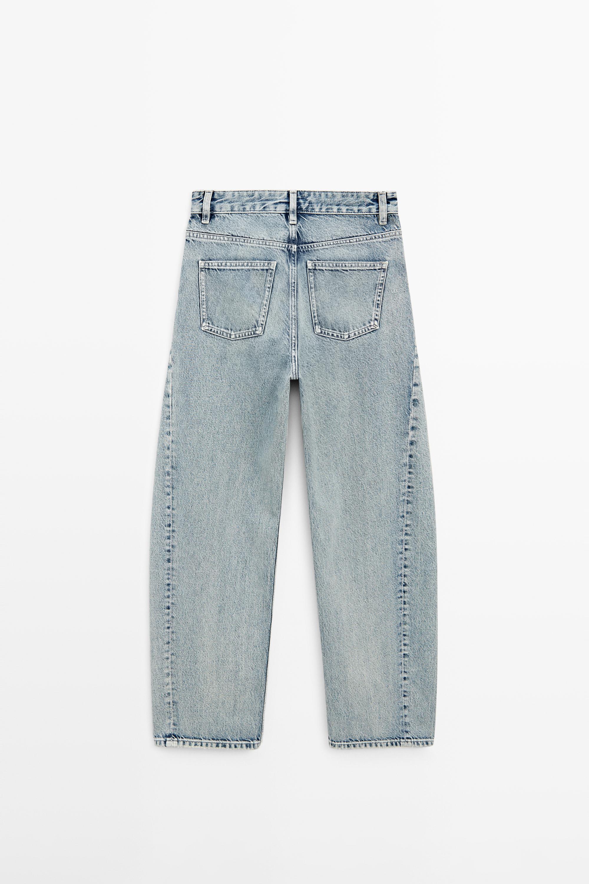 Jean balloon taille moyenne